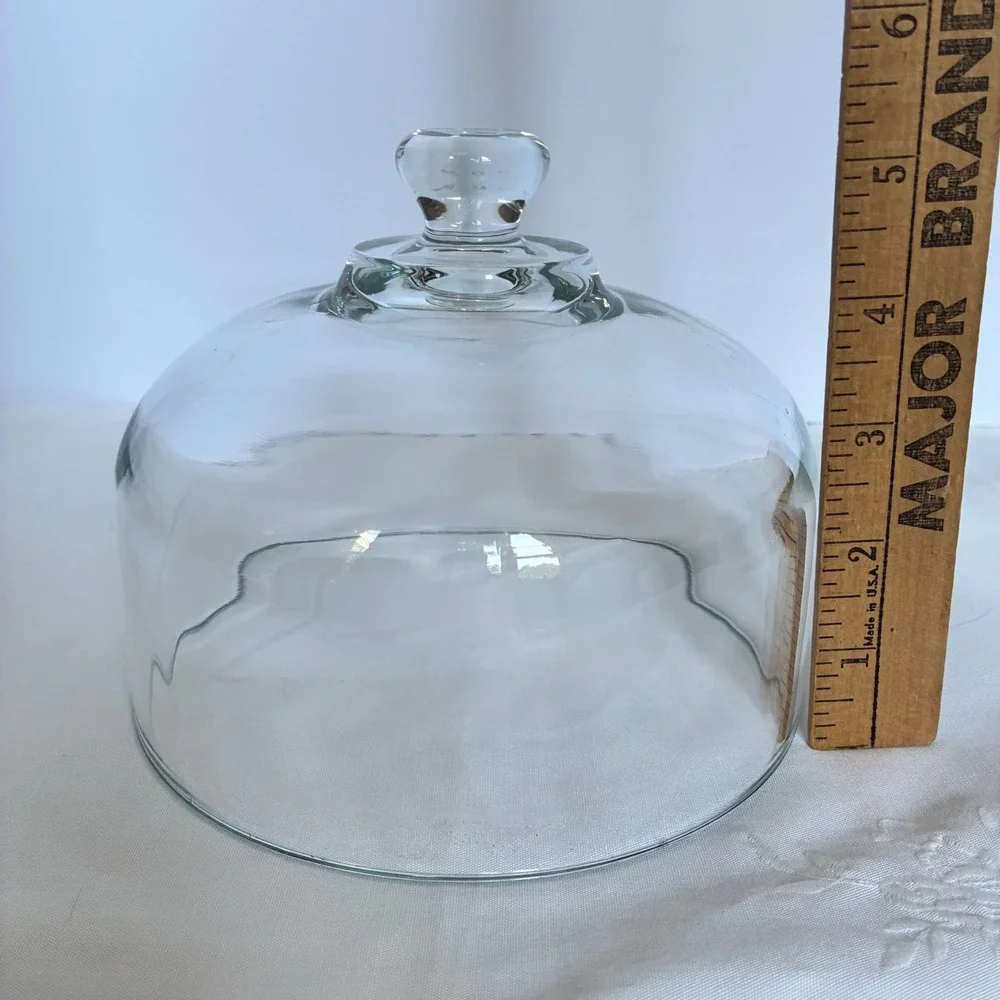 Cake Dome Glass Cloche Bell Jar Display Cover Farmhouse Cottagecore Cheese Cover